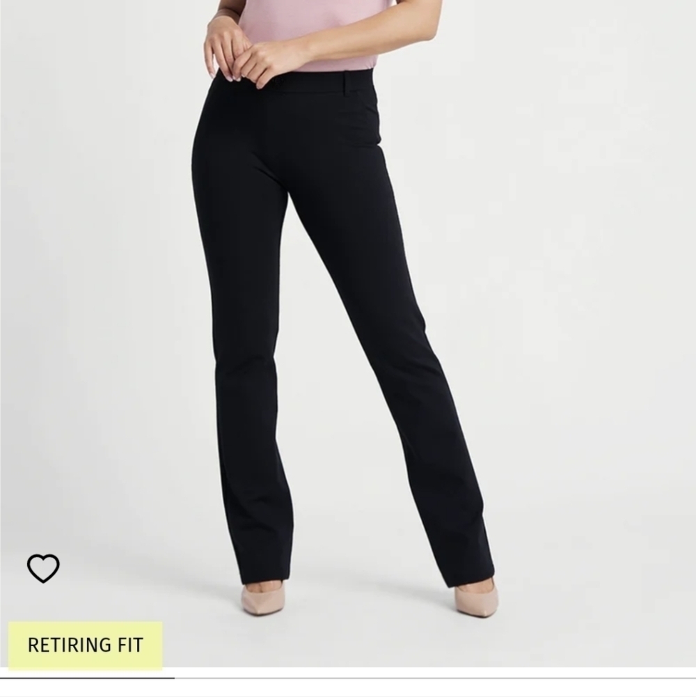 Betabrand Straight Leg Classic Dress Yoga Pants Small Ponte Stretch